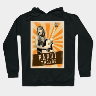 Vintage Aesthetic Randy Rhoads 1970s Hoodie